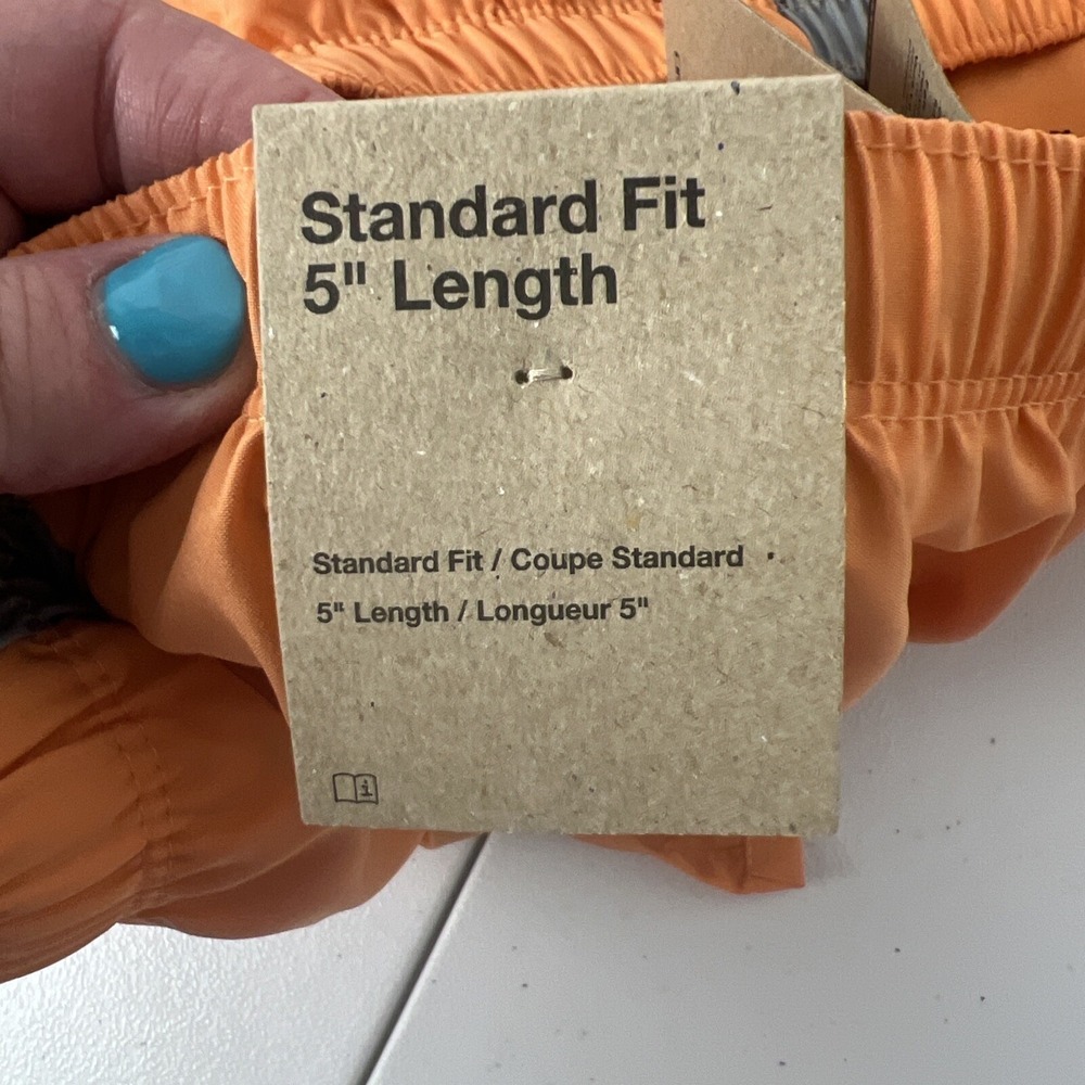 Nike Mens 2XL XXL Running Shorts Orange 5" Inseam Dri-Fit Standard Fit New NWT - Picture 7 of 13
